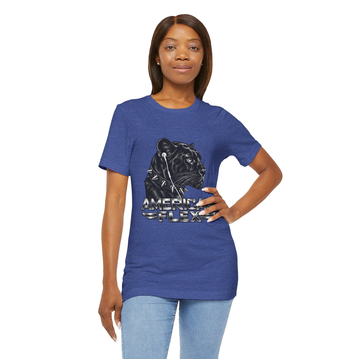 American Flex Panther Tee — Retro Logo Graphic T-Shirt