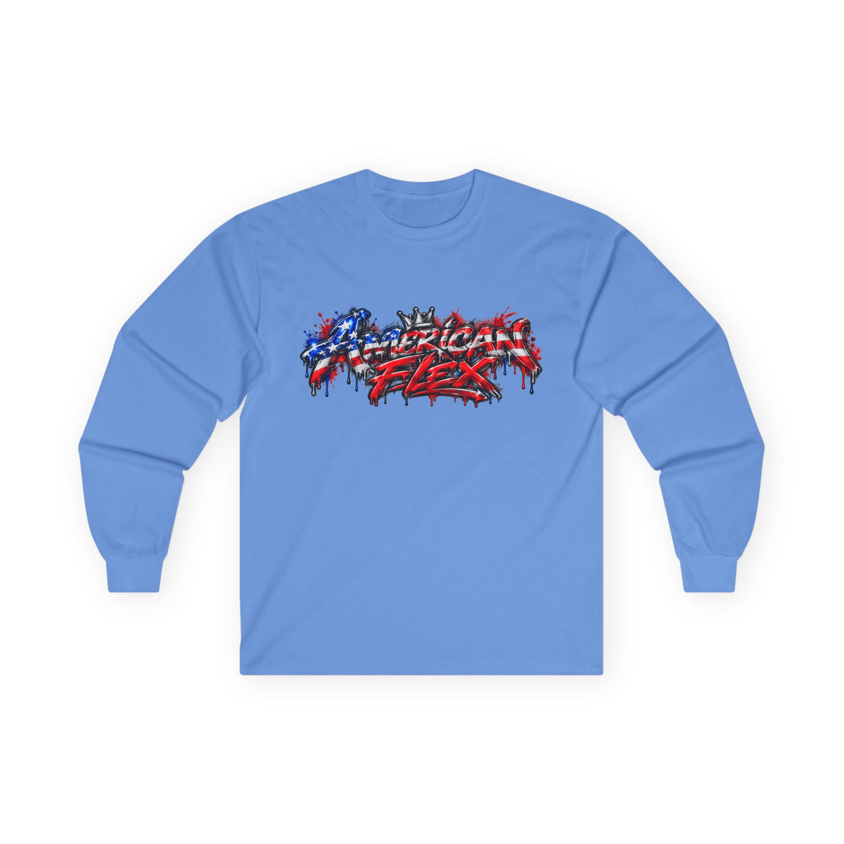 "American Flex" Long Sleeve Shirt -Patriotic Graphic Drip