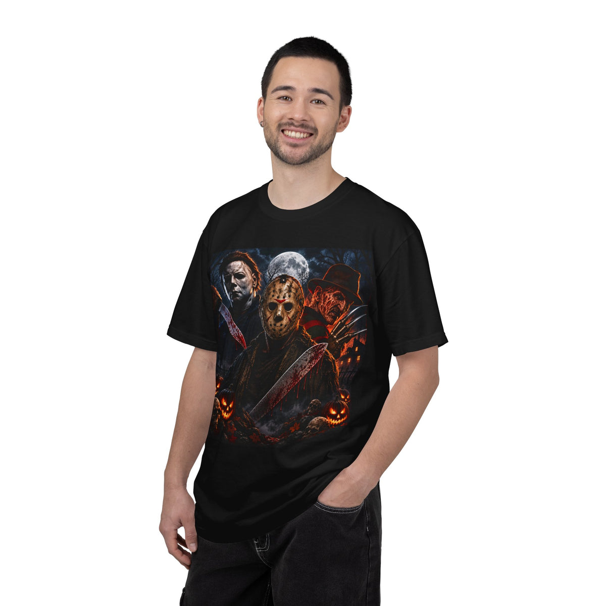 NEW!!! Horror Icons Halloween T-Shirt — Michael Myers & Jason Voorhees & Freddy Krueger