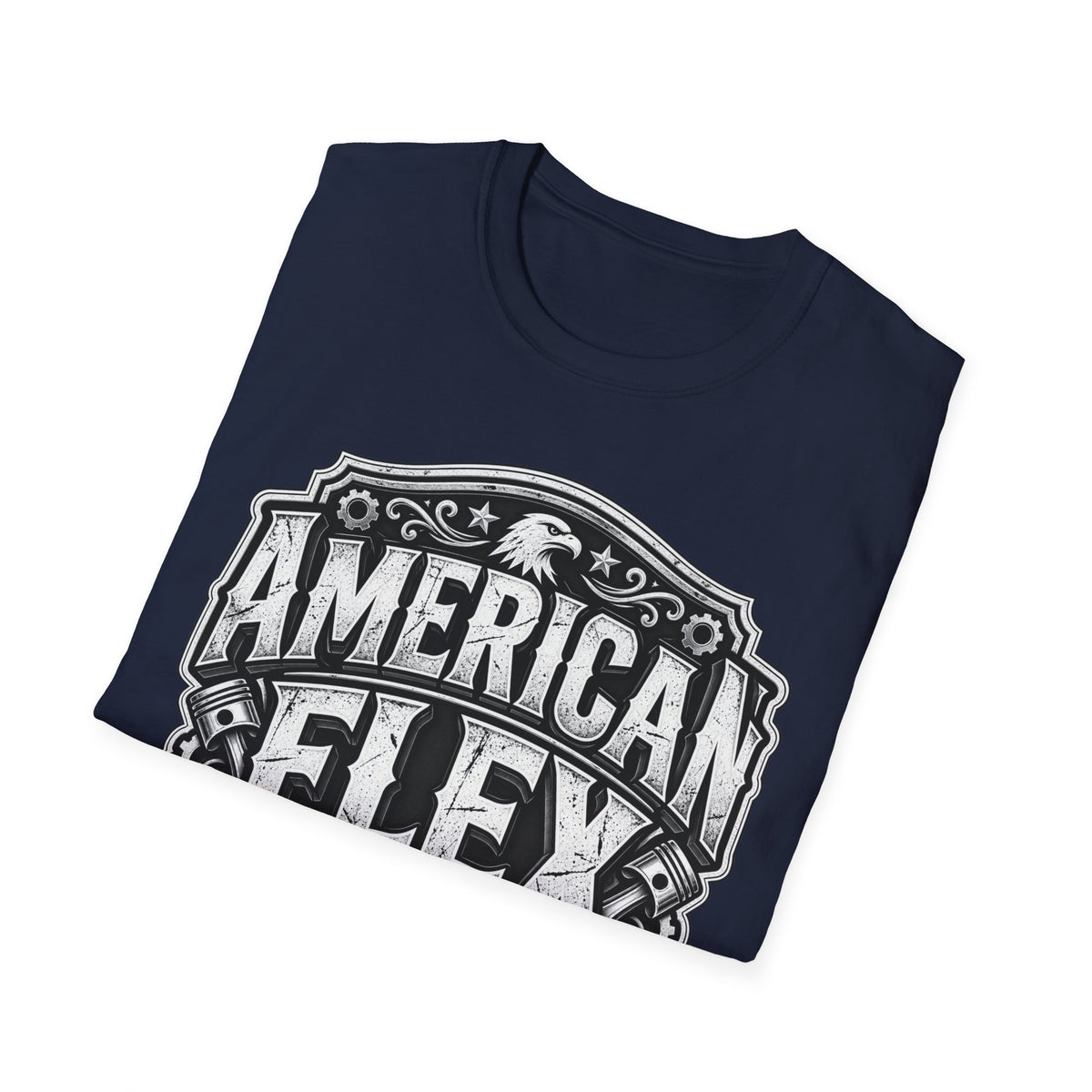 American Flex T‑Shirt — Vintage Patriotic Eagle Graphic Tee