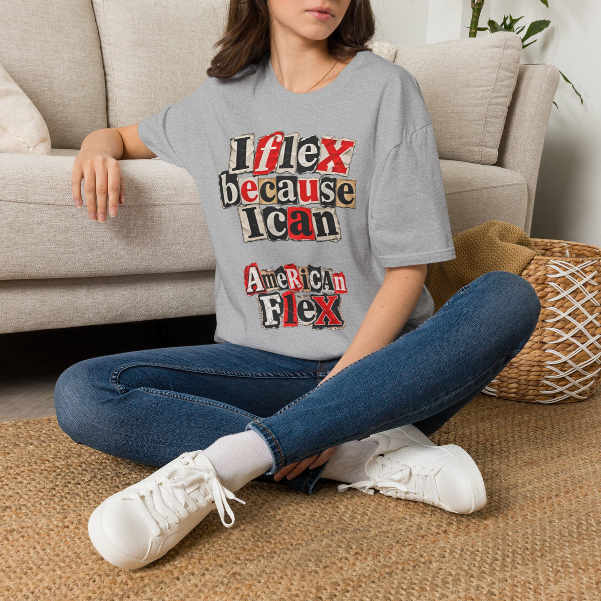 "I Flex Because I Can" American Flex Graphic Tee