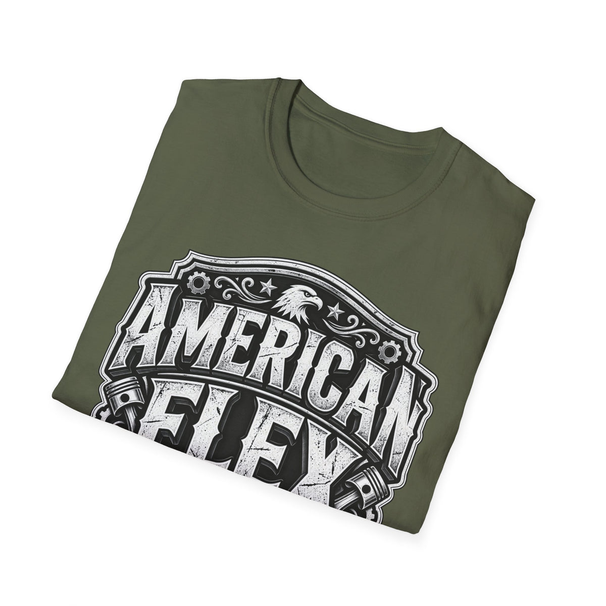 American Flex T‑Shirt — Vintage Patriotic Eagle Graphic Tee