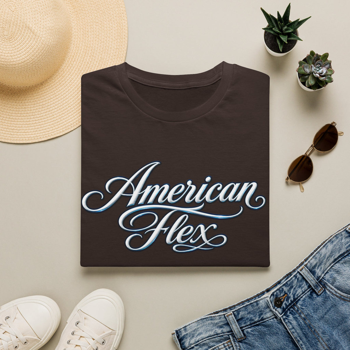 "American Flex" Script T‑Shirt