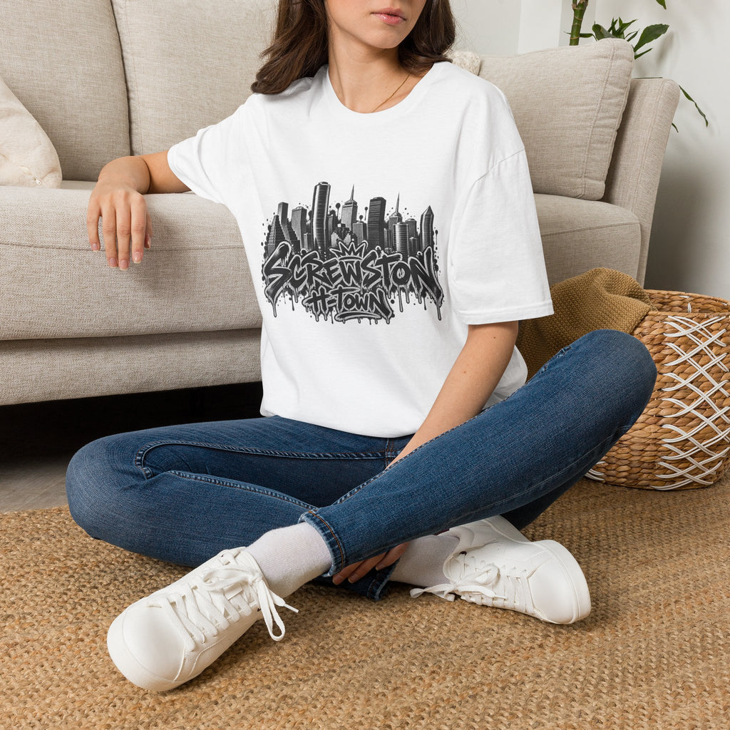 Screwston City  H-Town Skyline Graphic Tee