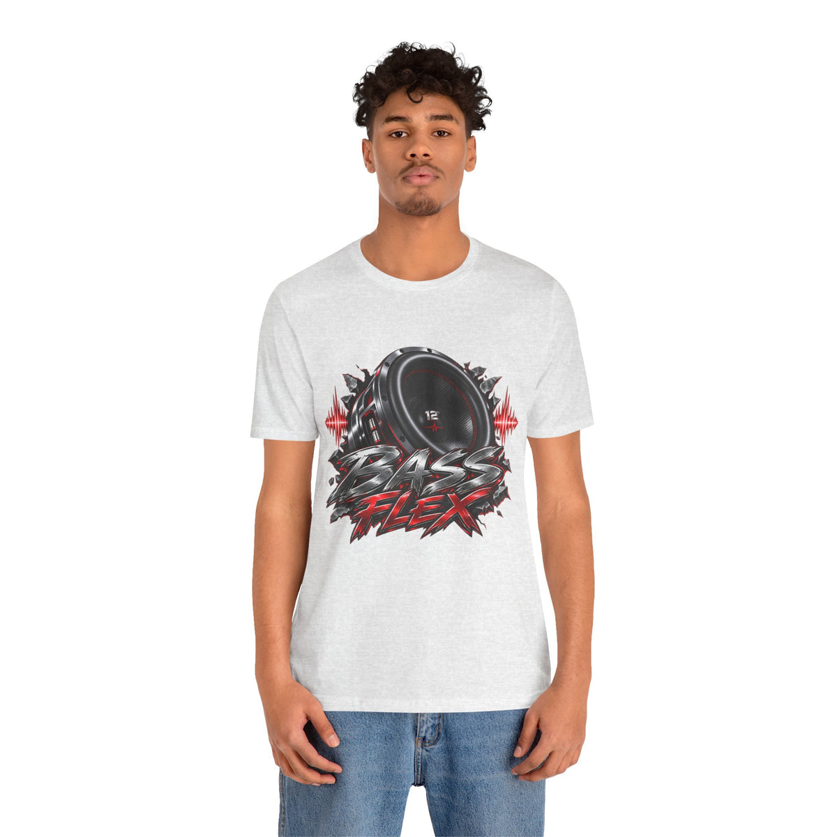 Bass Flex T-Shirt – Car Audio Subwoofer Graphic Tee