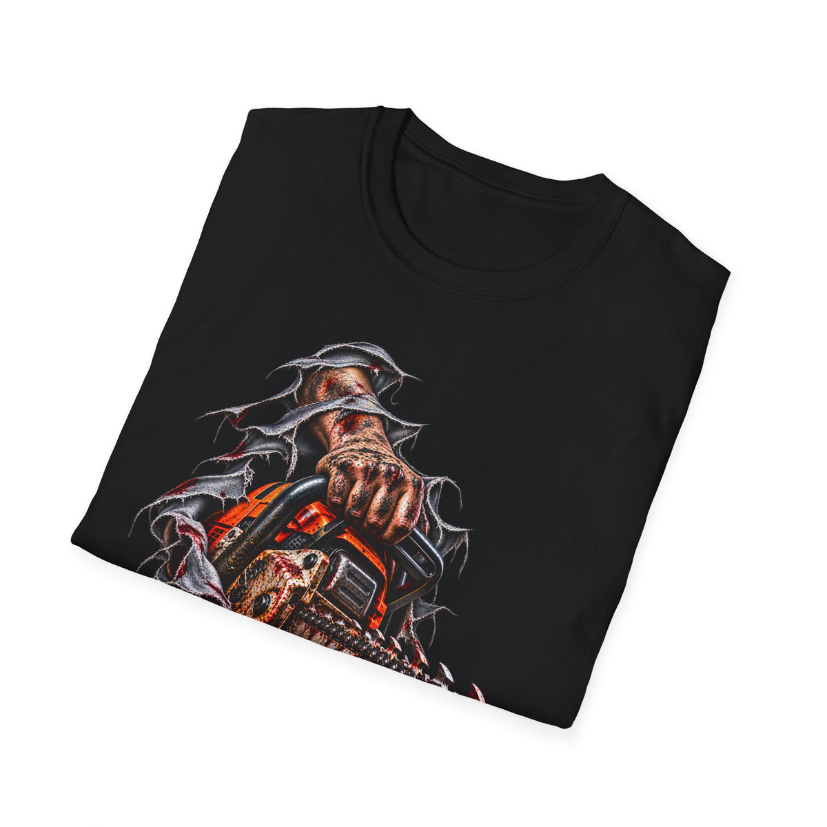 Chainsaw Carving T-Shirt — Horror Graphic Tee