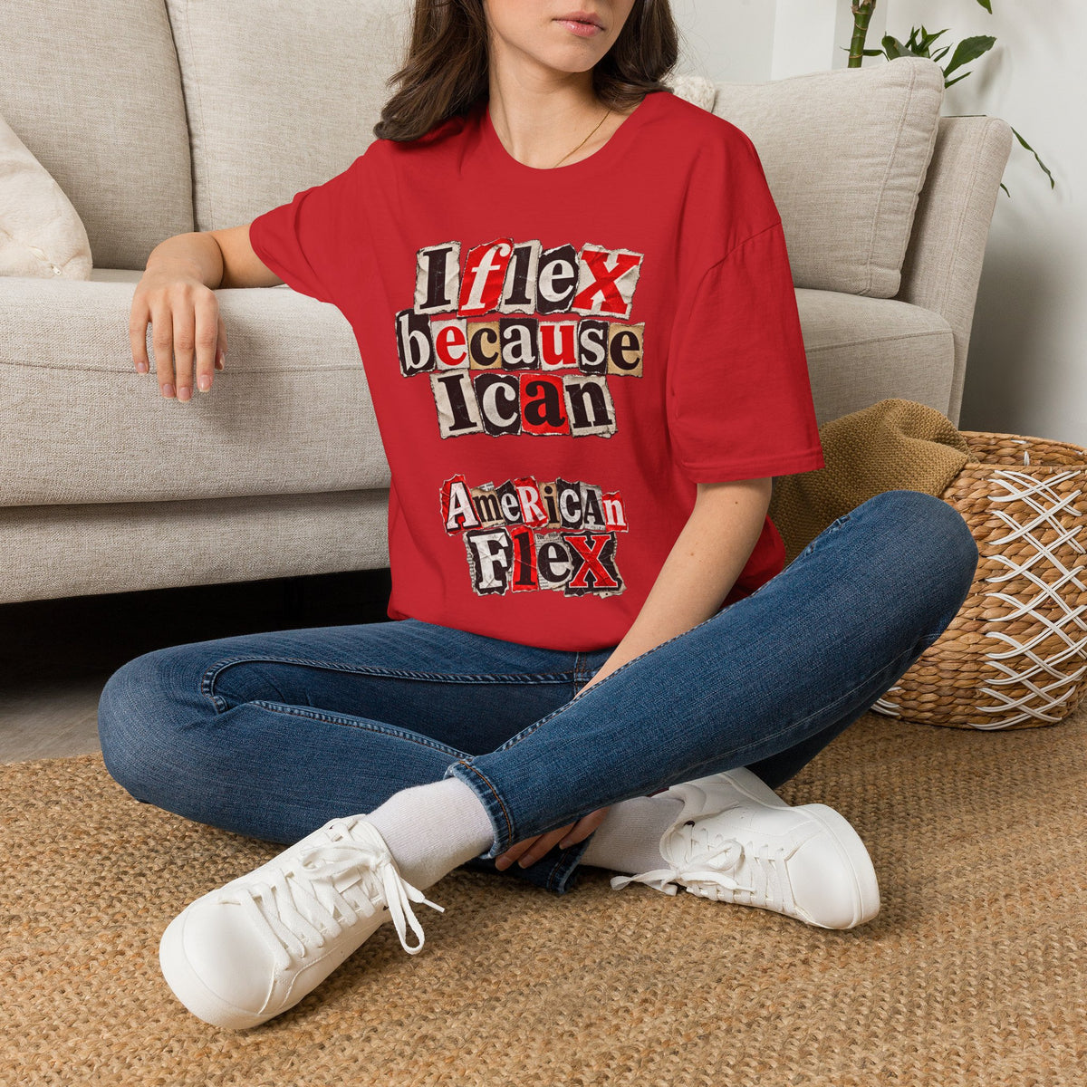 "I Flex Because I Can" American Flex Graphic Tee