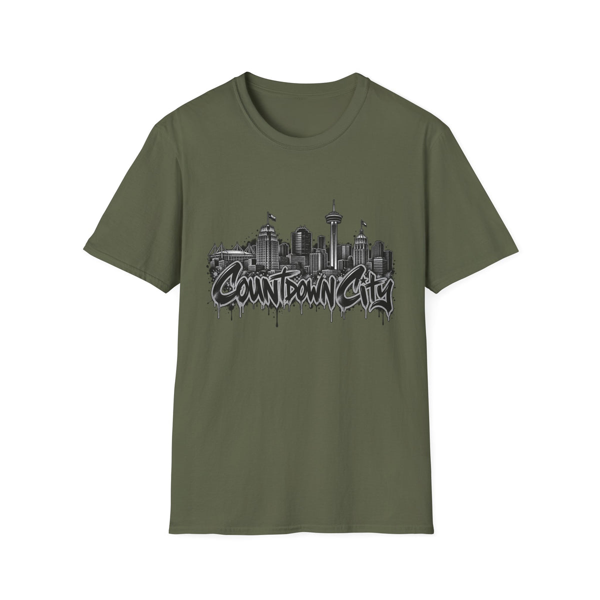 "Countdown City" San Antonio Skyline Graphic Tee