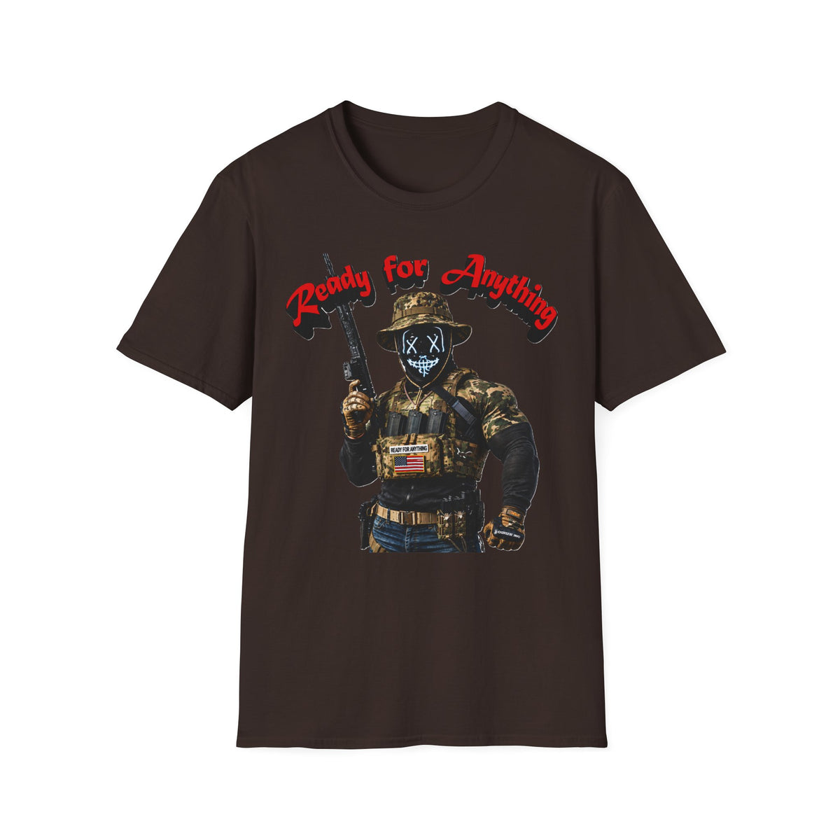 "Ready For Anything" Tactical Soldier Graphic Tee