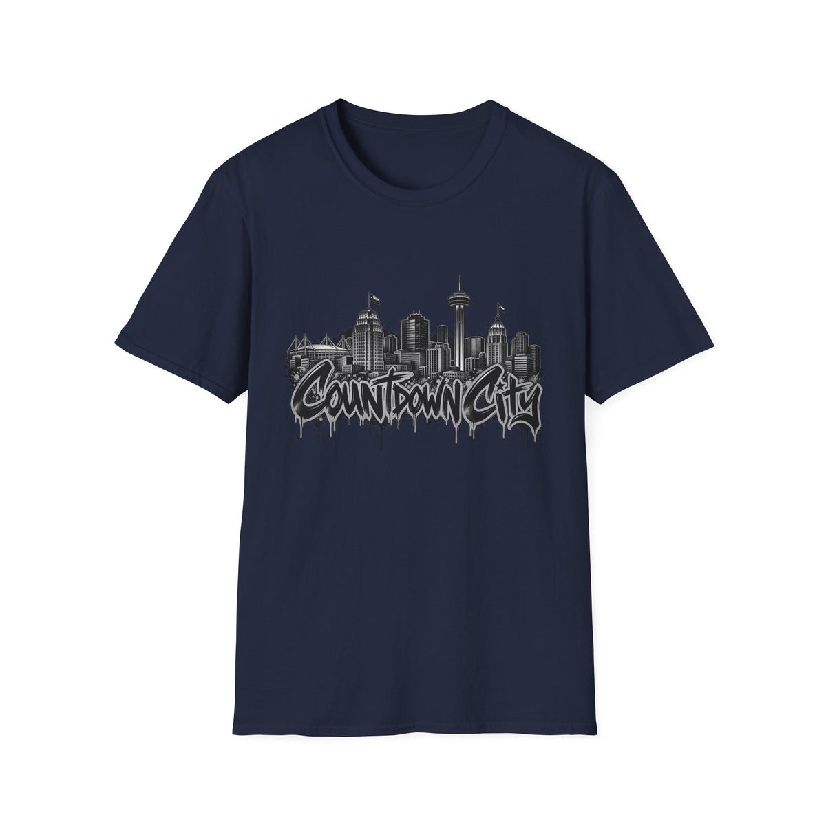 "Countdown City" San Antonio Skyline Graphic Tee