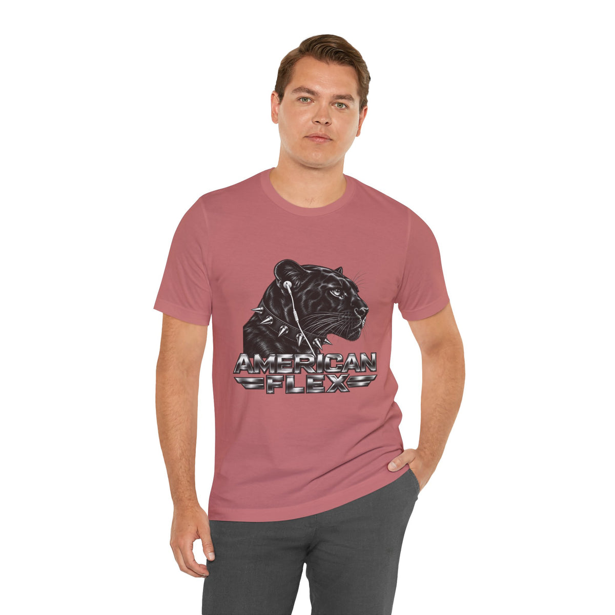 American Flex Panther Tee — Retro Logo Graphic T-Shirt