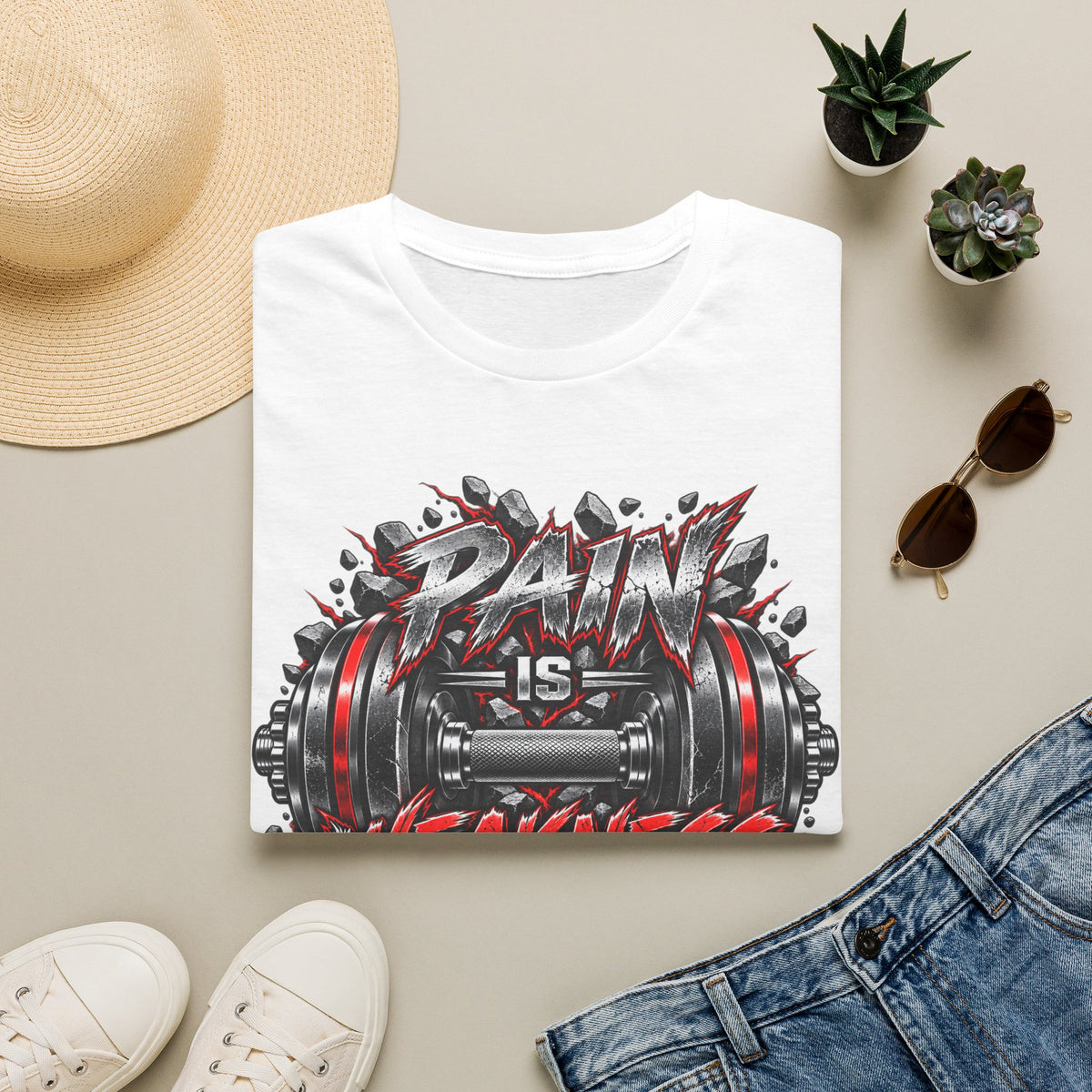 Pain Is Weakness Leaving The Body Gym T-Shirt