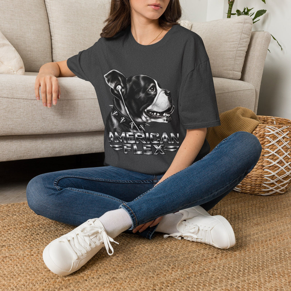 American Bully T-Shirt — Vintage Black & White