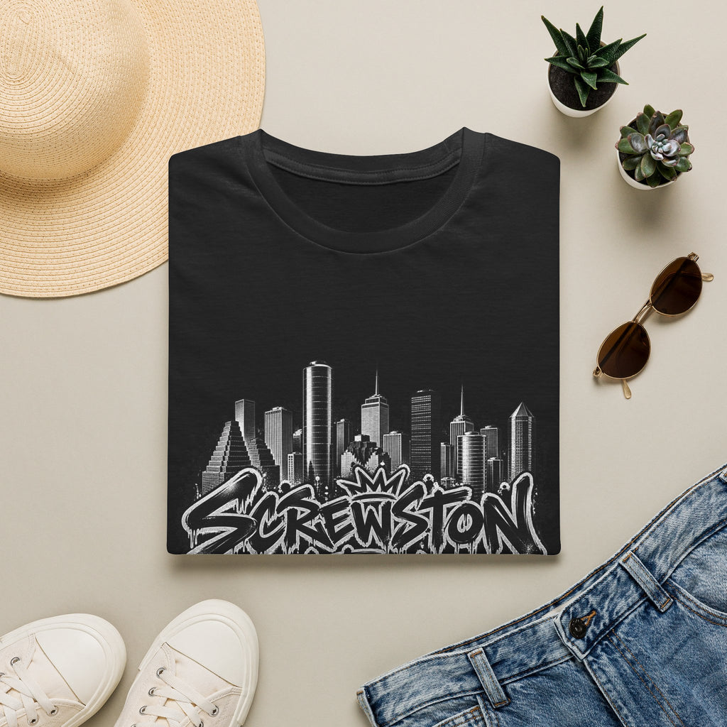 Screwston City  H-Town Skyline Graphic Tee