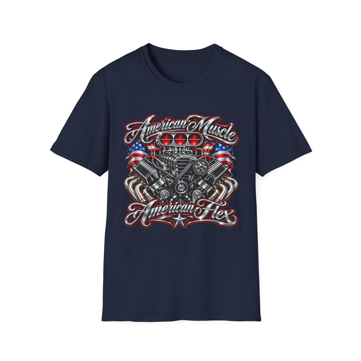 American Muscle Engine Graphic Tee