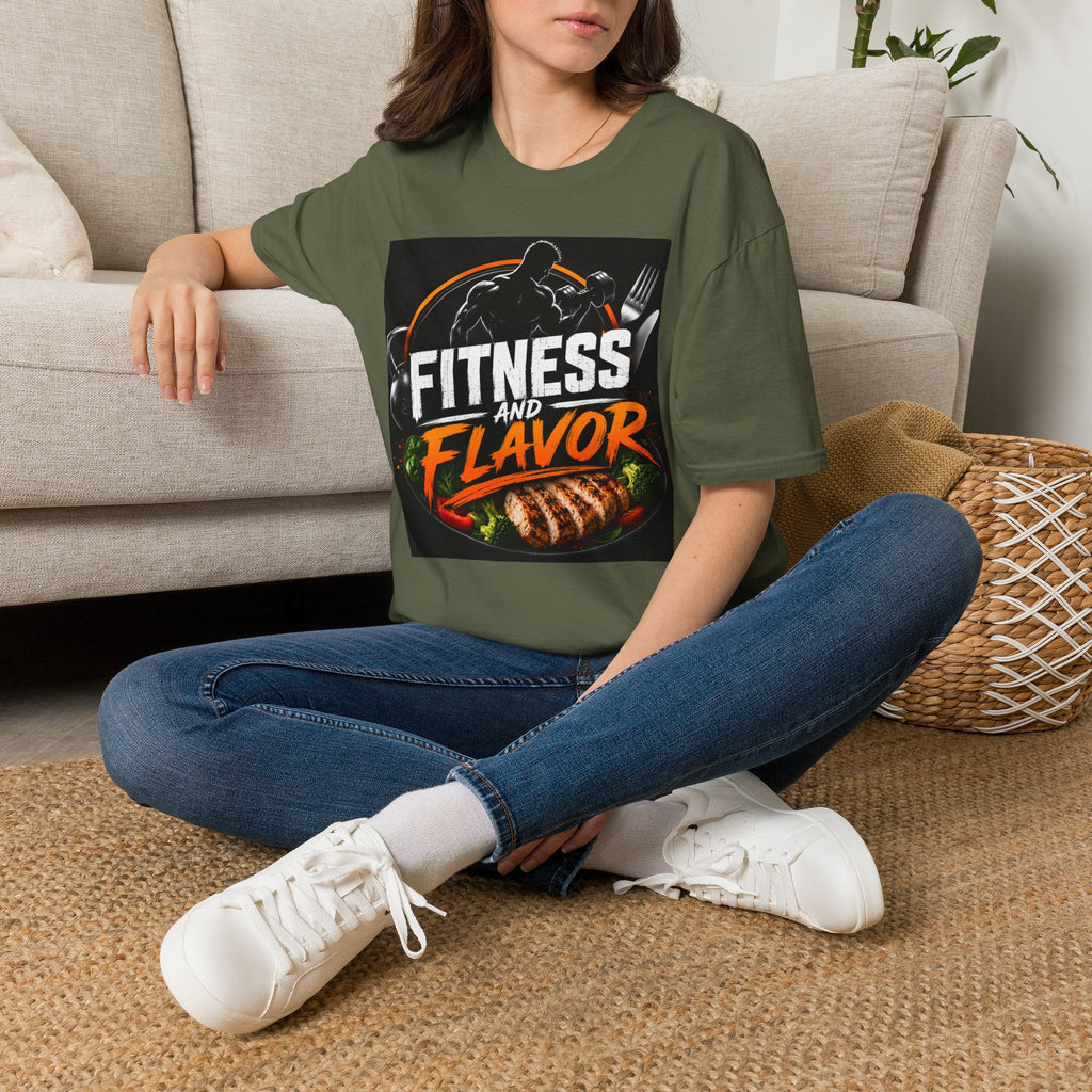 Fitness and Flavor T-Shirt — Gym & Foodie Workout Tee