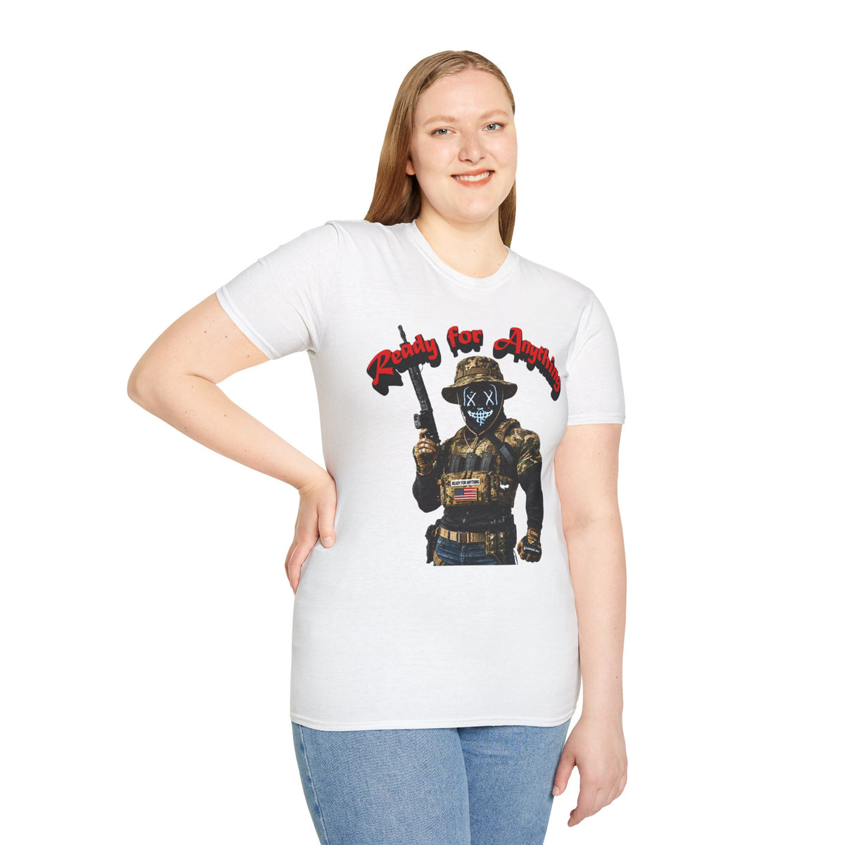 "Ready For Anything" Tactical Soldier Graphic Tee