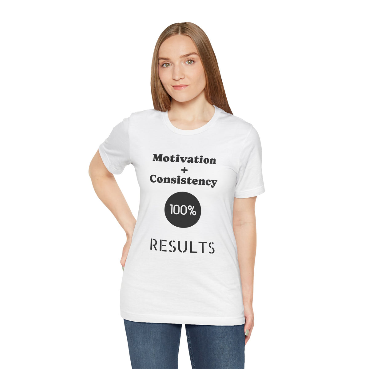 Motivation + Consistency 100% Results T-Shirt