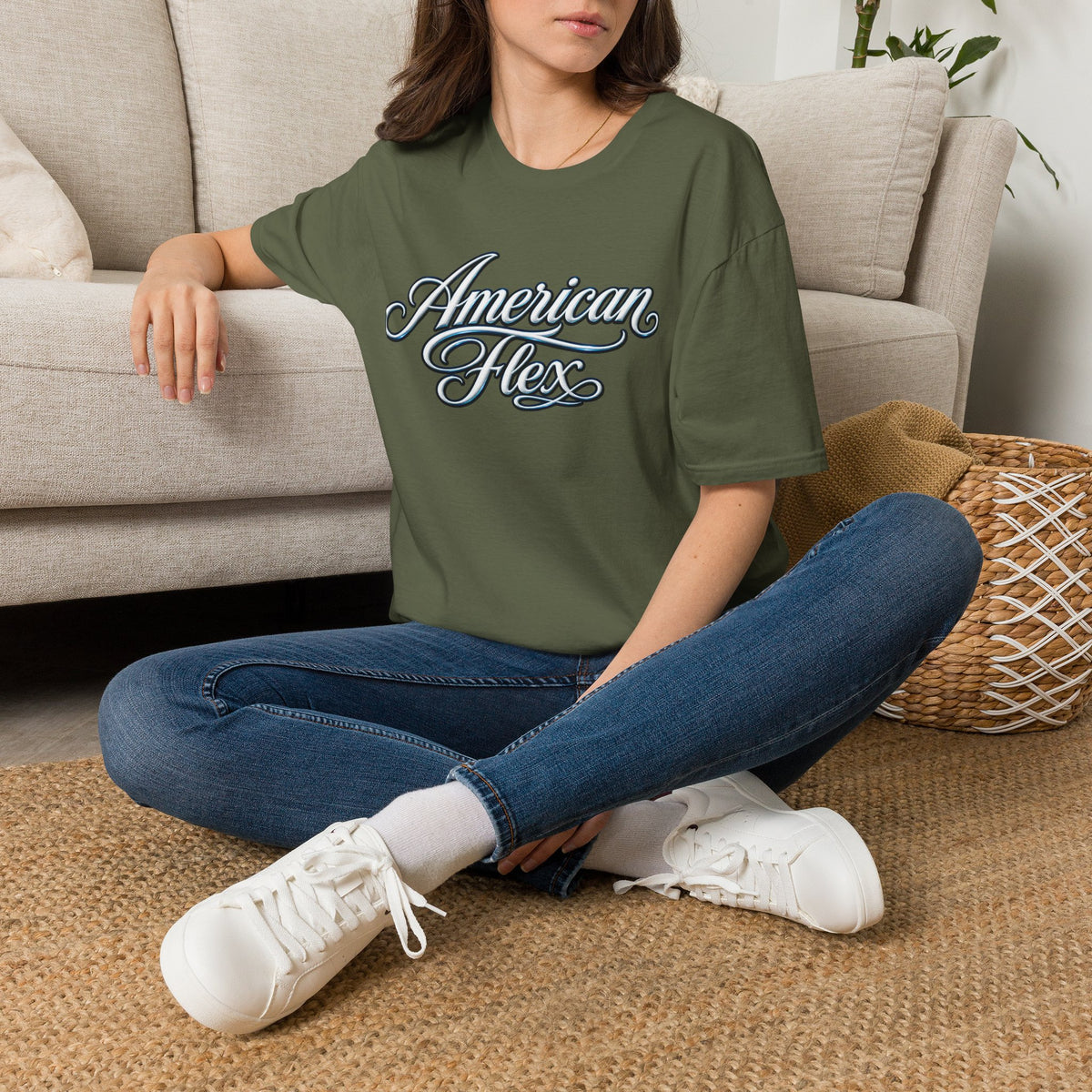 "American Flex" Script T‑Shirt