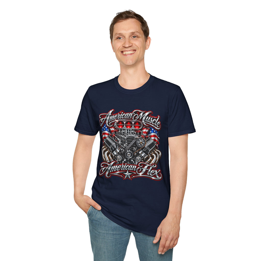 American Muscle Engine Graphic Tee