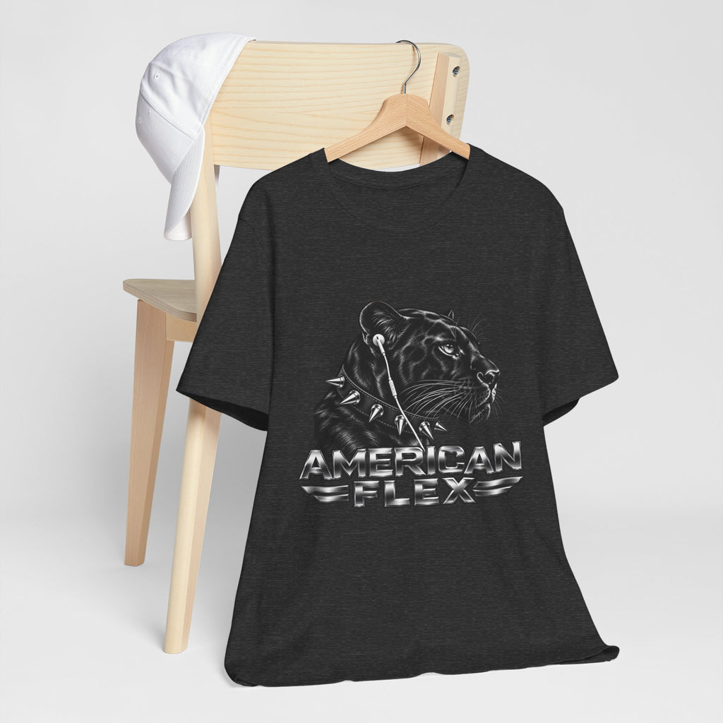 American Flex Panther Tee — Retro Logo Graphic T-Shirt
