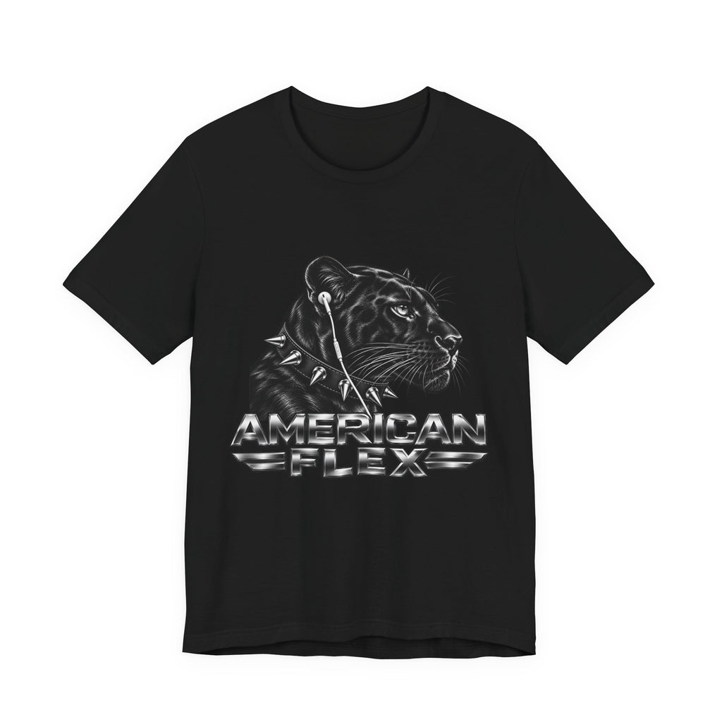 American Flex Panther Tee — Retro Logo Graphic T-Shirt