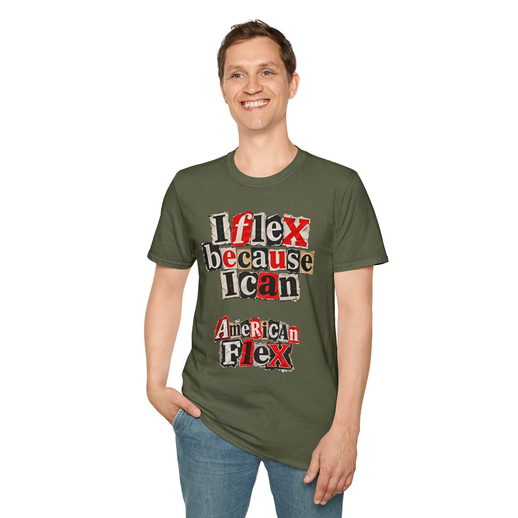 "I Flex Because I Can" American Flex Graphic Tee