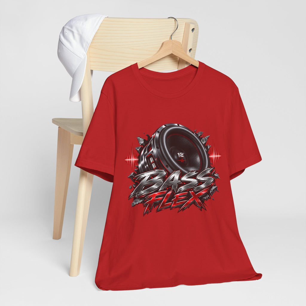 Bass Flex T-Shirt – Car Audio Subwoofer Graphic Tee