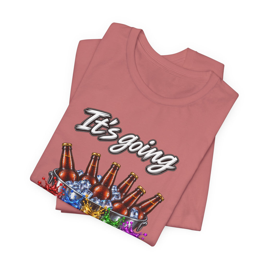 It's Going Down Party T-Shirt — Colorful Bottles and Shots