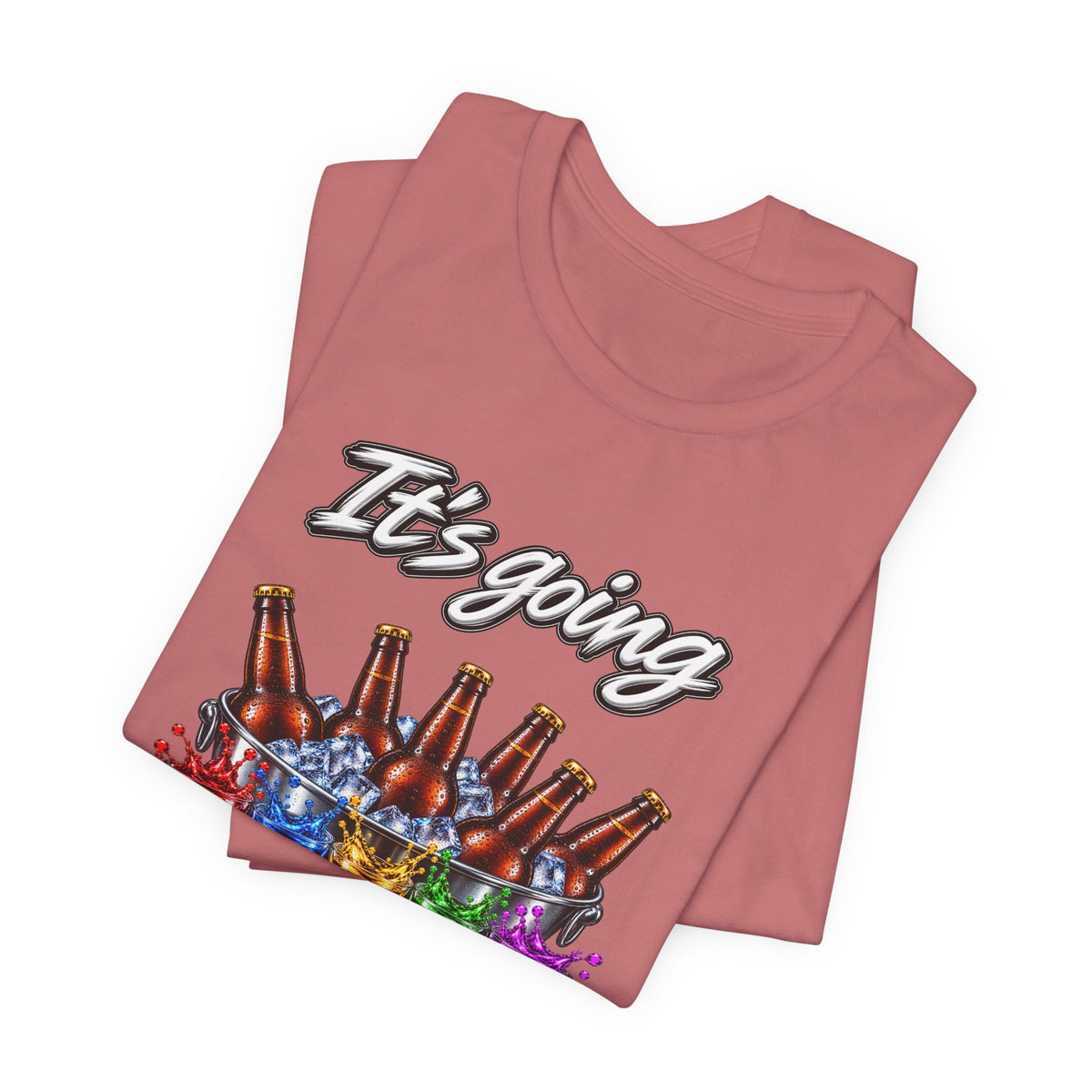 It's Going Down Party T-Shirt — Colorful Bottles and Shots