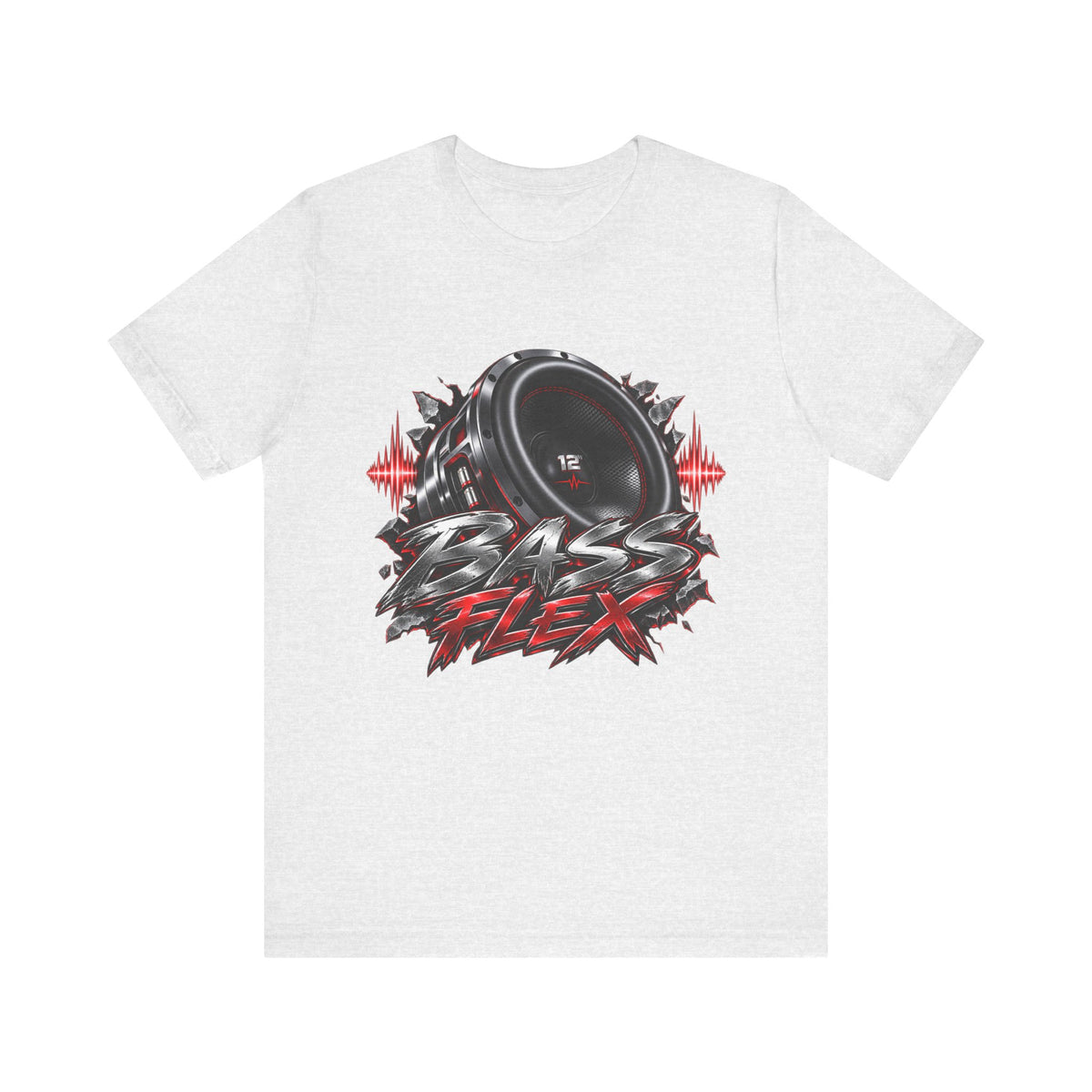 Bass Flex T-Shirt – Car Audio Subwoofer Graphic Tee
