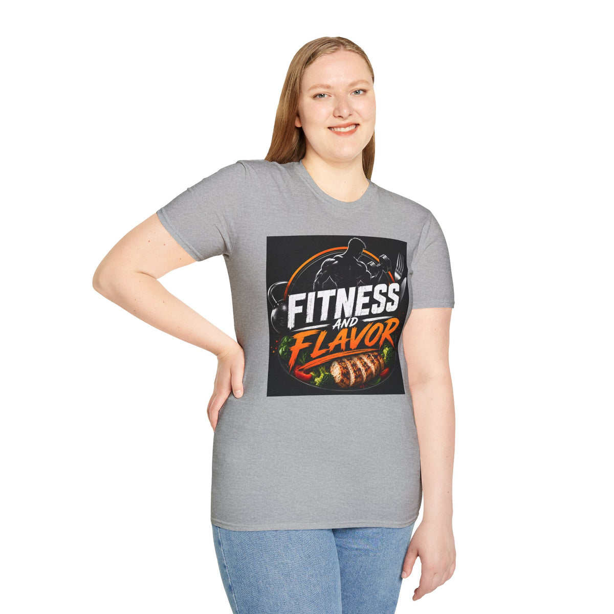 Fitness and Flavor T-Shirt — Gym & Foodie Workout Tee
