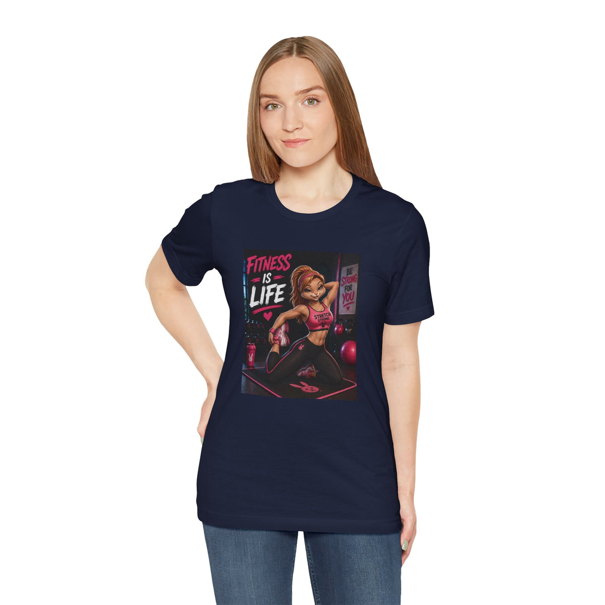 Fitness Is Life Tee — Motivational Gym Workout T-Shirt for Women