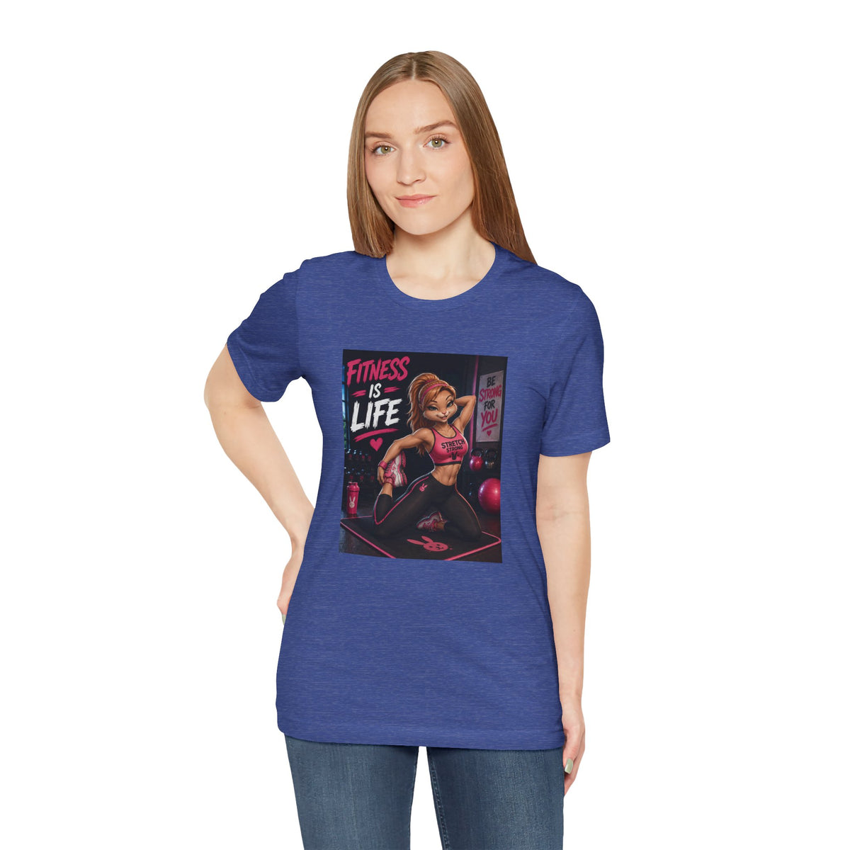Fitness Is Life Tee — Motivational Gym Workout T-Shirt for Women