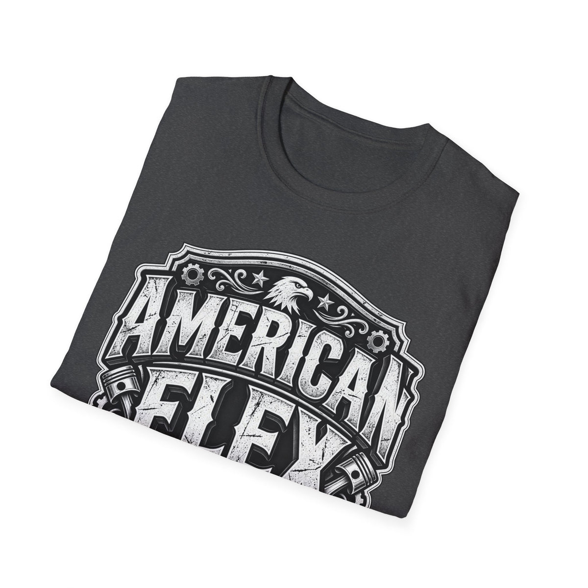 American Flex T‑Shirt — Vintage Patriotic Eagle Graphic Tee