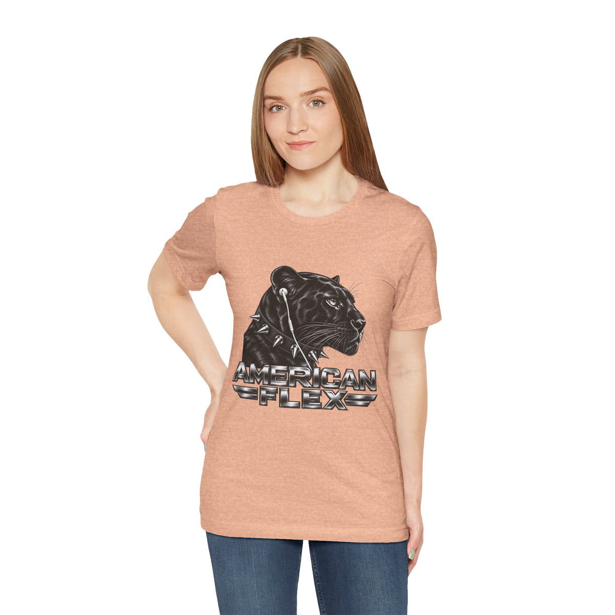 American Flex Panther Tee — Retro Logo Graphic T-Shirt