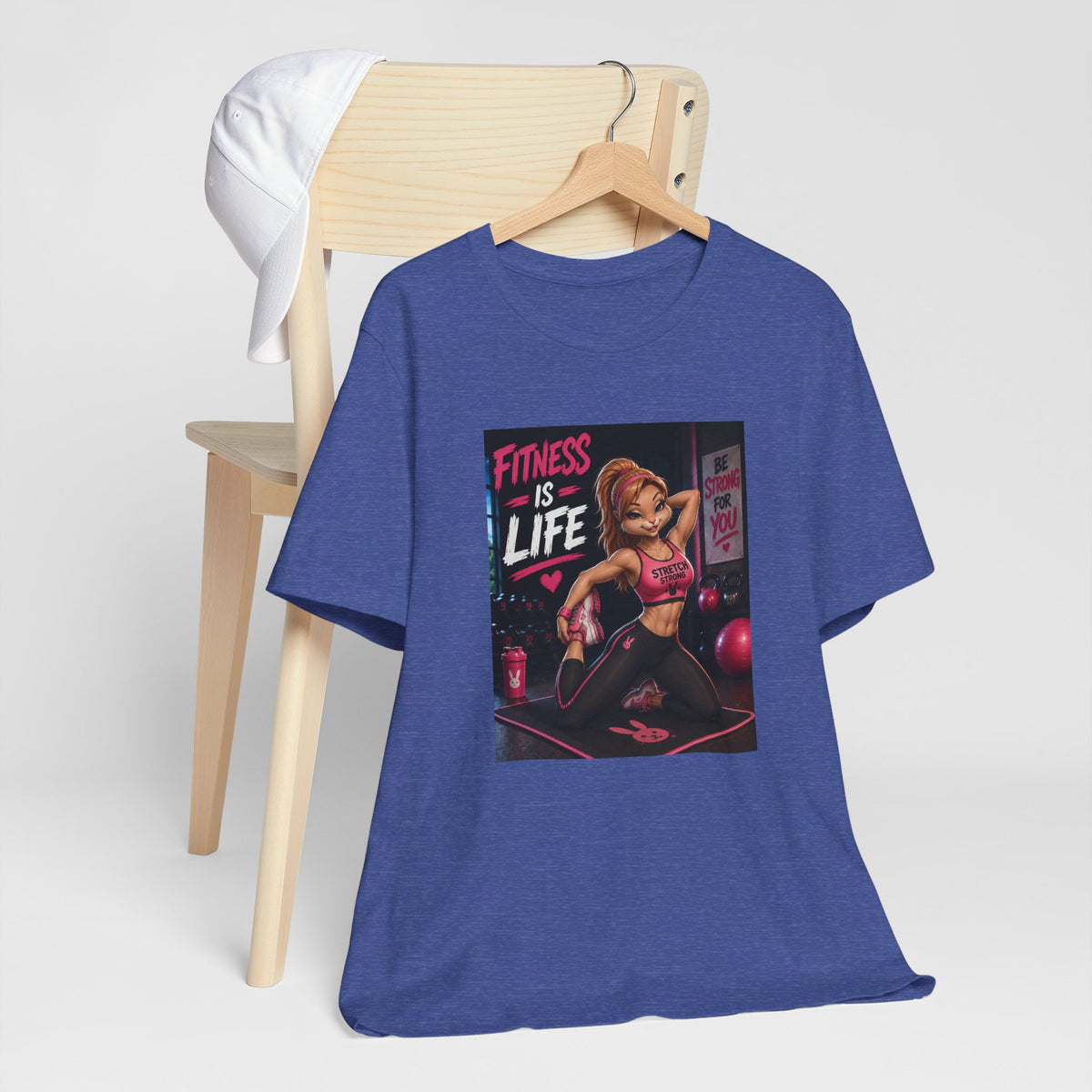 Fitness Is Life Tee — Motivational Gym Workout T-Shirt for Women
