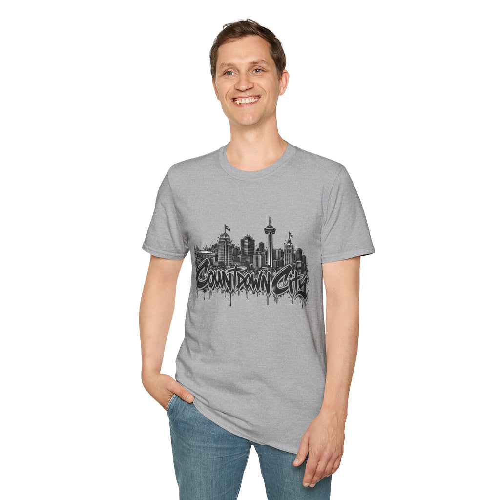 "Countdown City" San Antonio Skyline Graphic Tee