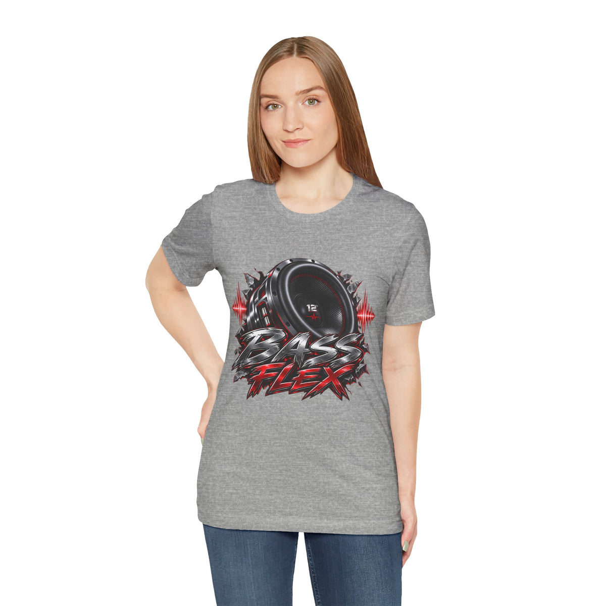 Bass Flex T-Shirt – Car Audio Subwoofer Graphic Tee