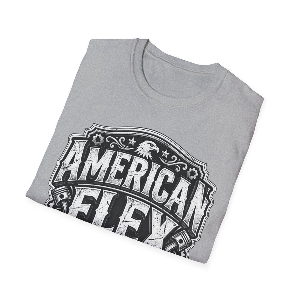 American Flex T‑Shirt — Vintage Patriotic Eagle Graphic Tee