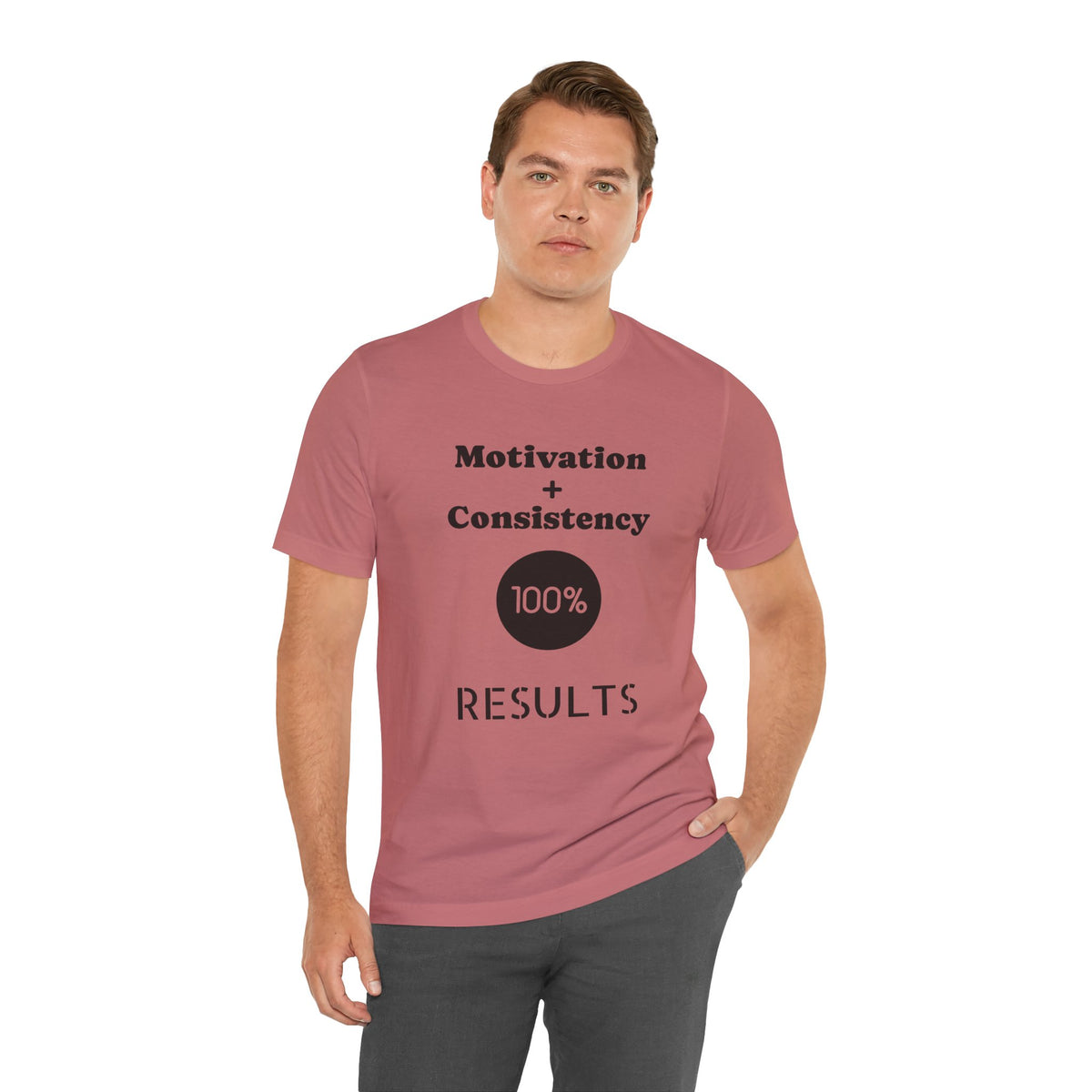 Motivation + Consistency 100% Results T-Shirt