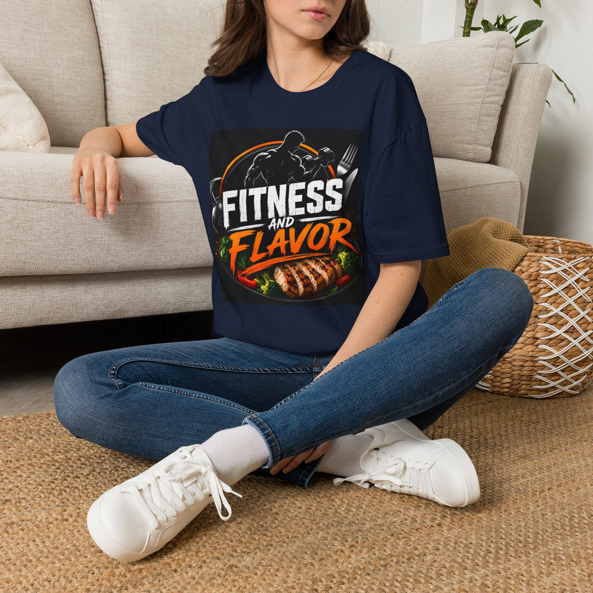 Fitness and Flavor T-Shirt — Gym & Foodie Workout Tee