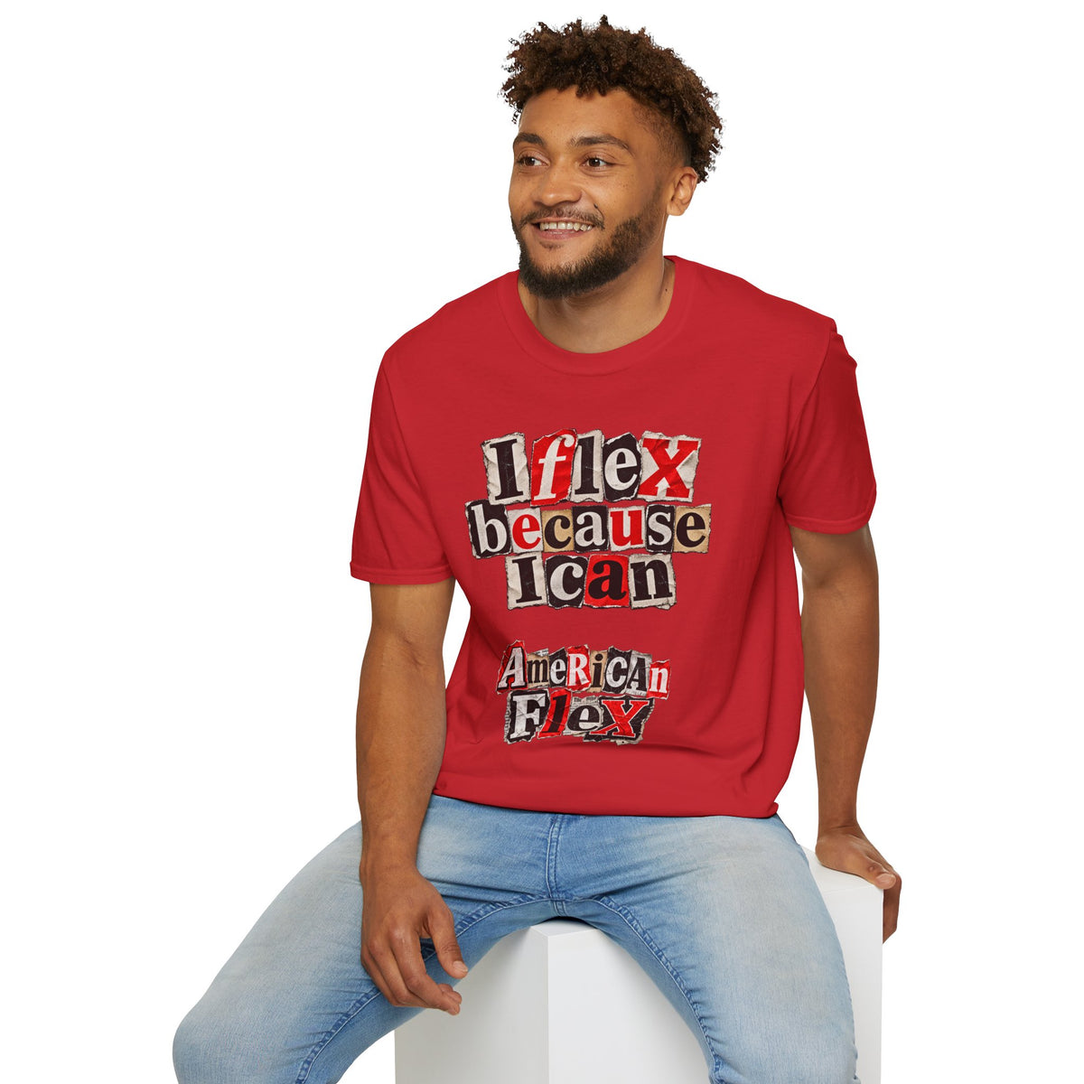 "I Flex Because I Can" American Flex Graphic Tee
