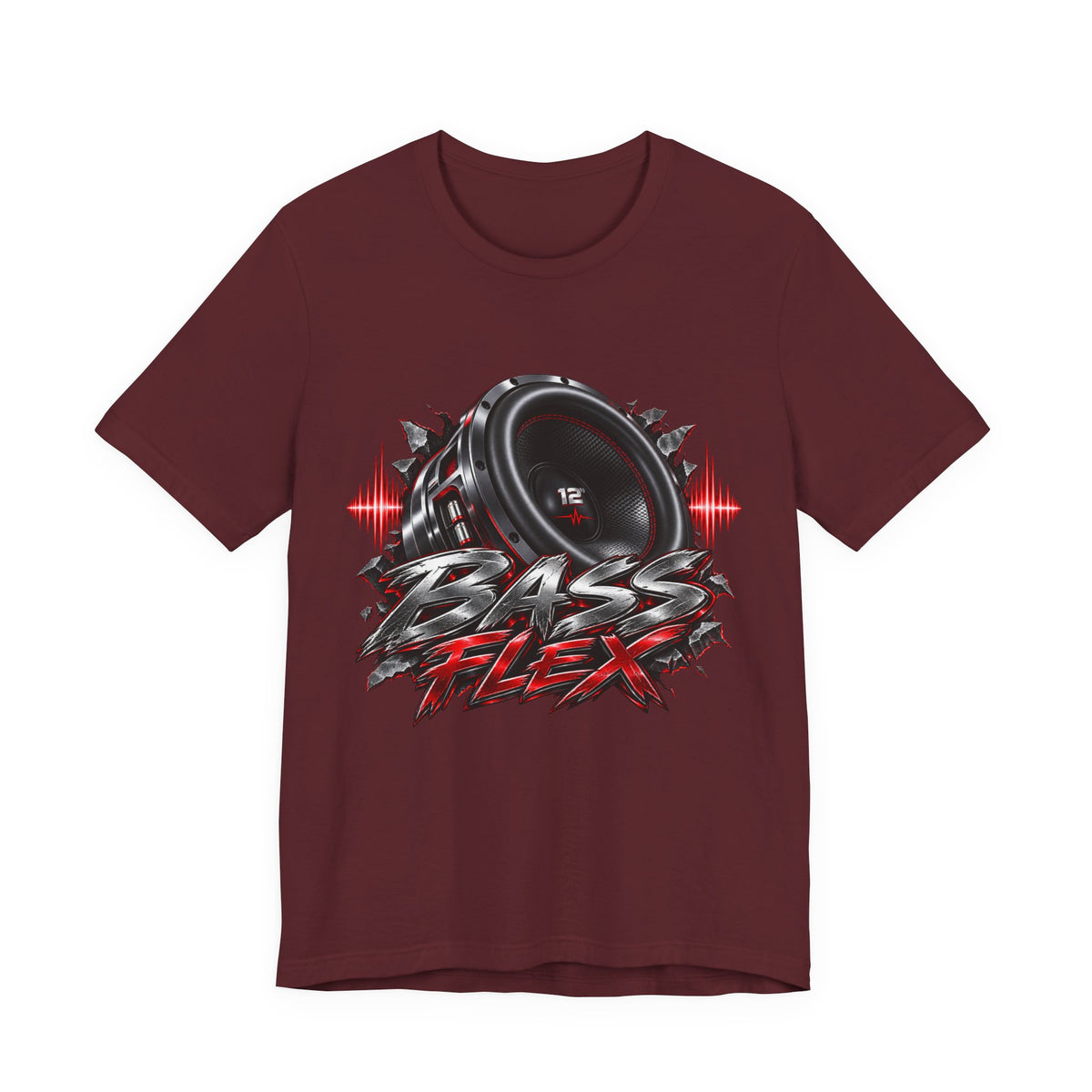 Bass Flex T-Shirt – Car Audio Subwoofer Graphic Tee