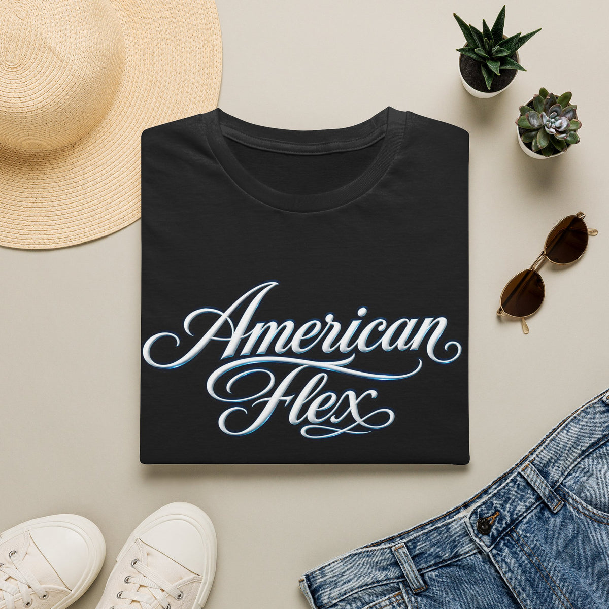 "American Flex" Script T‑Shirt