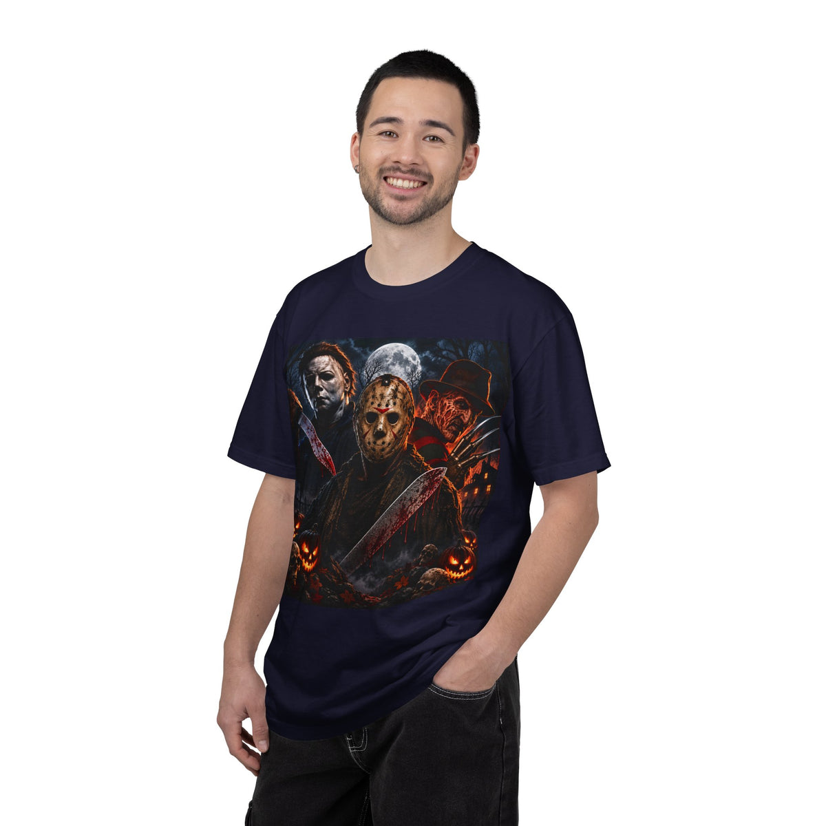 NEW!!! Horror Icons Halloween T-Shirt — Michael Myers & Jason Voorhees & Freddy Krueger