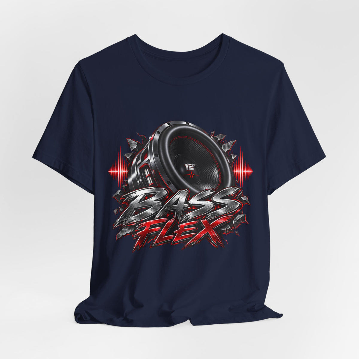 Bass Flex T-Shirt – Car Audio Subwoofer Graphic Tee