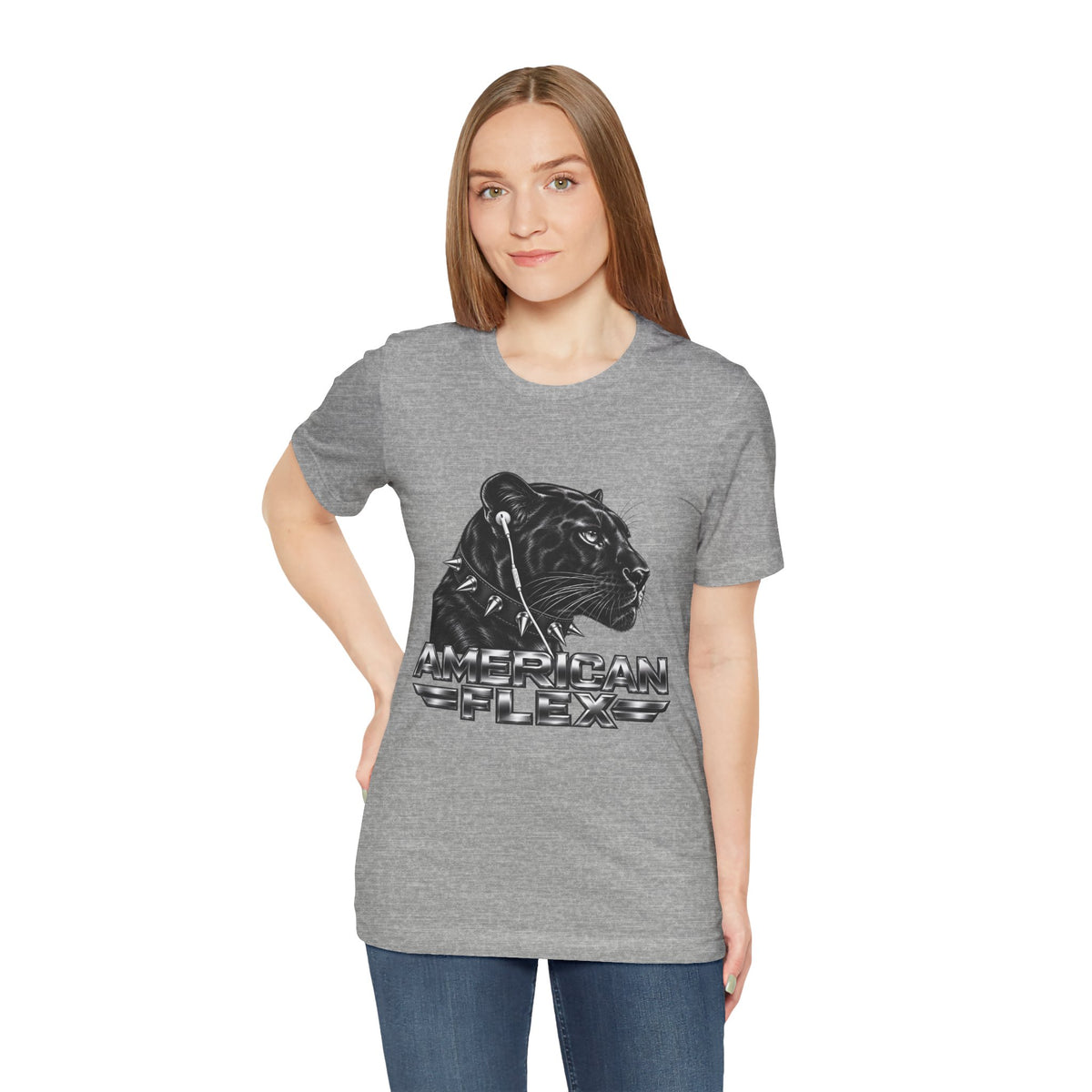 American Flex Panther Tee — Retro Logo Graphic T-Shirt