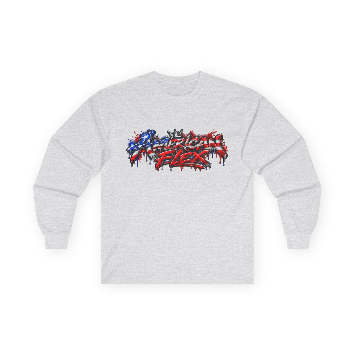 "American Flex" Long Sleeve Shirt -Patriotic Graphic Drip