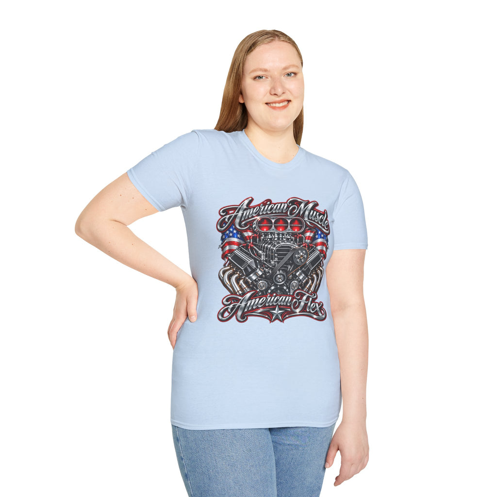 American Muscle Engine Graphic Tee
